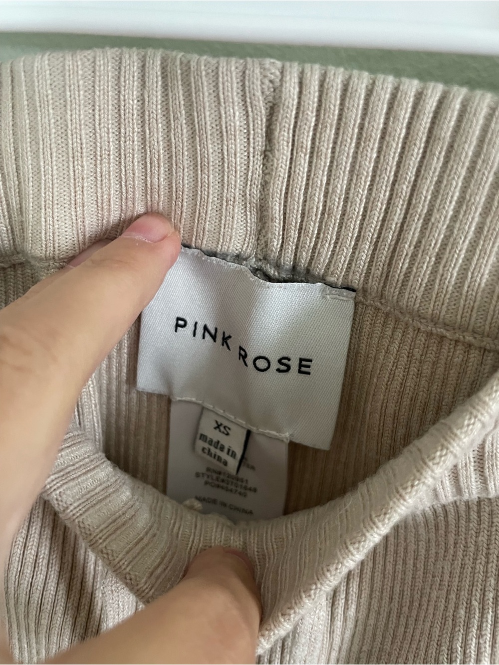 Pink Rose Ribbed Wide-Leg Cargo Lounge Pants Clean girl Vanilla Girl Cozy - Picture 7 of 9